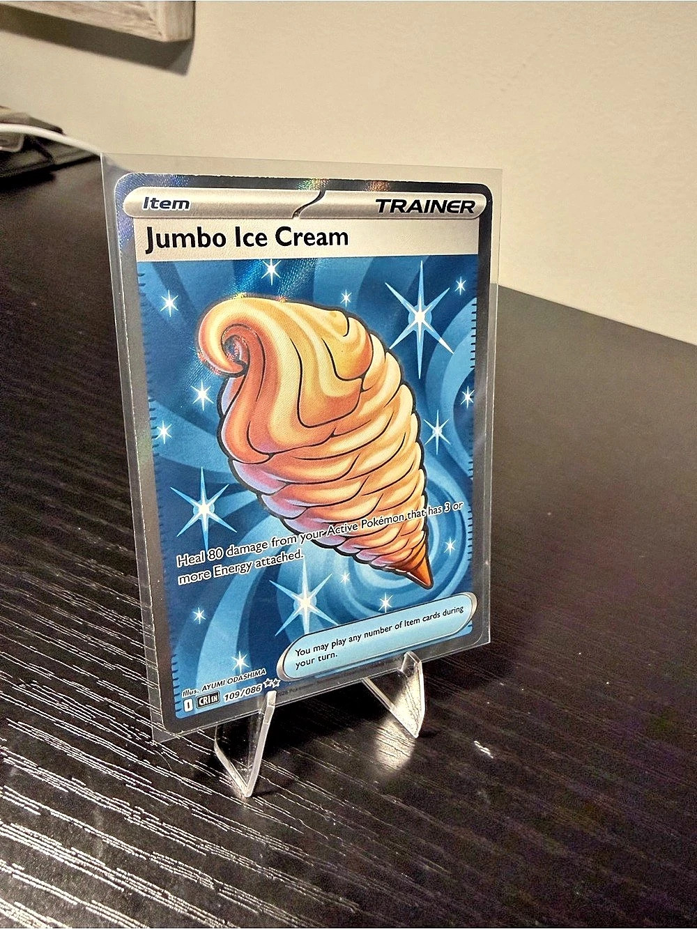 Pokémon Jumbo Ice Cream - 109/086 (Chaos Rising) Holo Full Art Trading Card